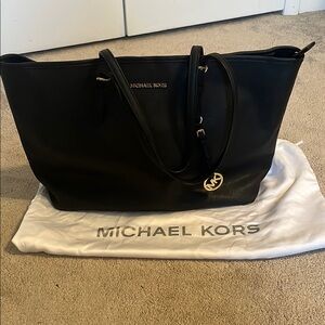 Michael Kors Black Saffiano Leather Tote
